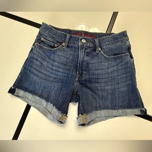 Lucky Brand Ava Mid-Rise Denim Cut-Off Shorts - Size 4/27